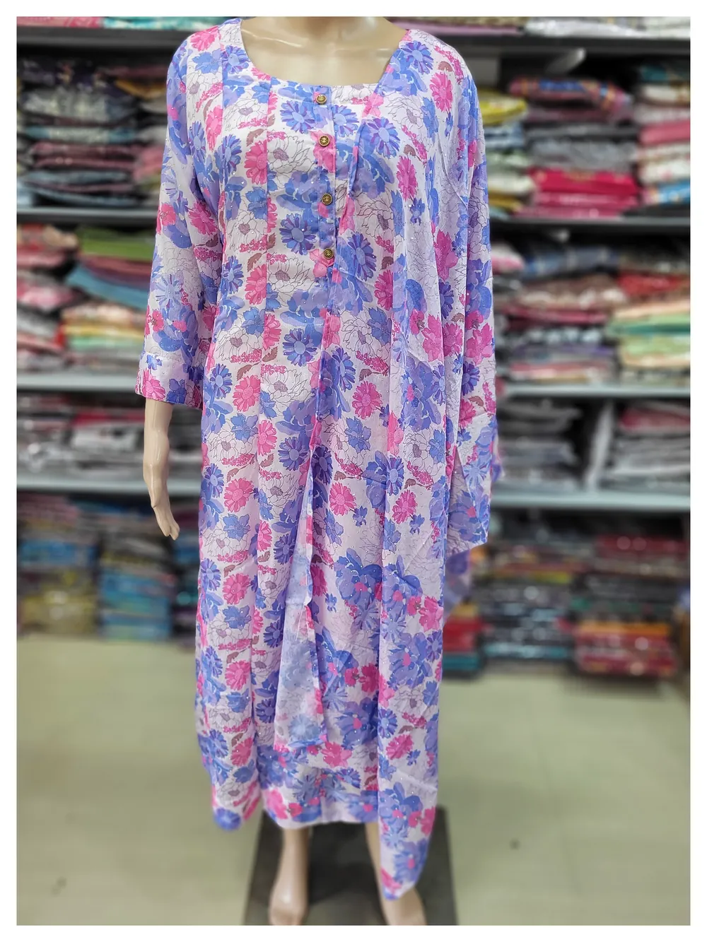 Kurti with Shawl | KS693