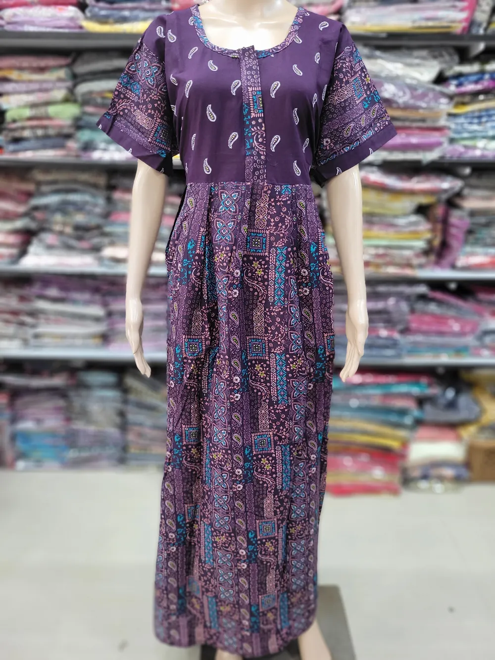 Frock Nighty with Zip | Premium Quality | NT2300