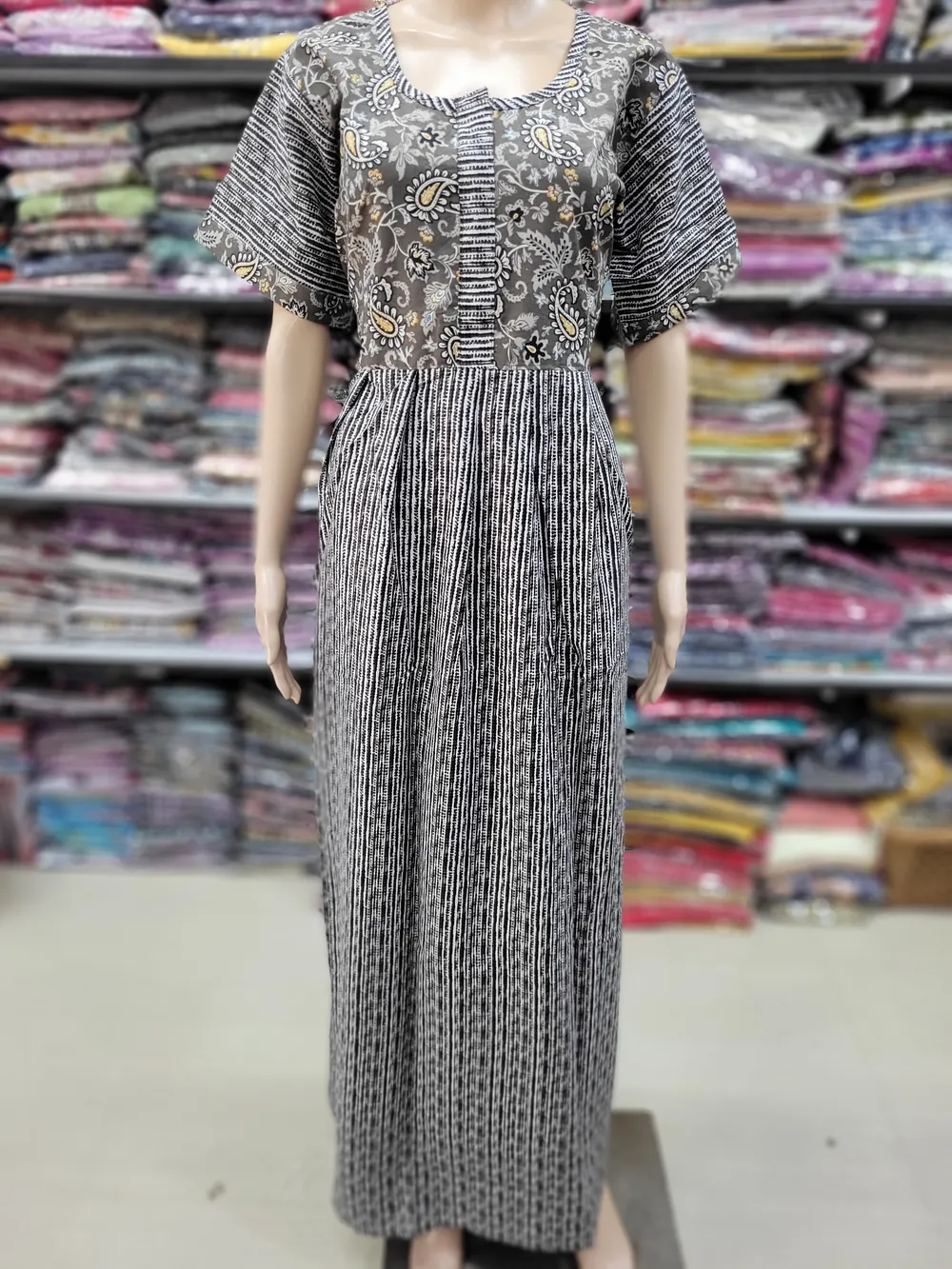 Frock Nighty with Zip | Premium Quality | NT2305