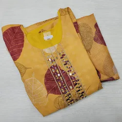 Chiffon Anarkali With Shawl | KS13