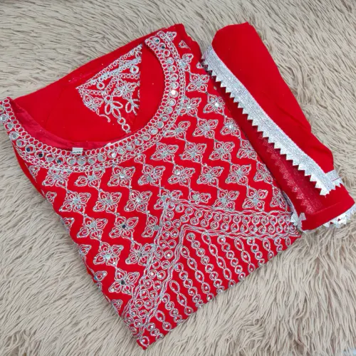 Kurti With Shawl | KS653