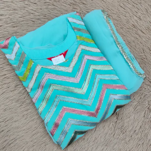 Kurti With Shawl | KS656