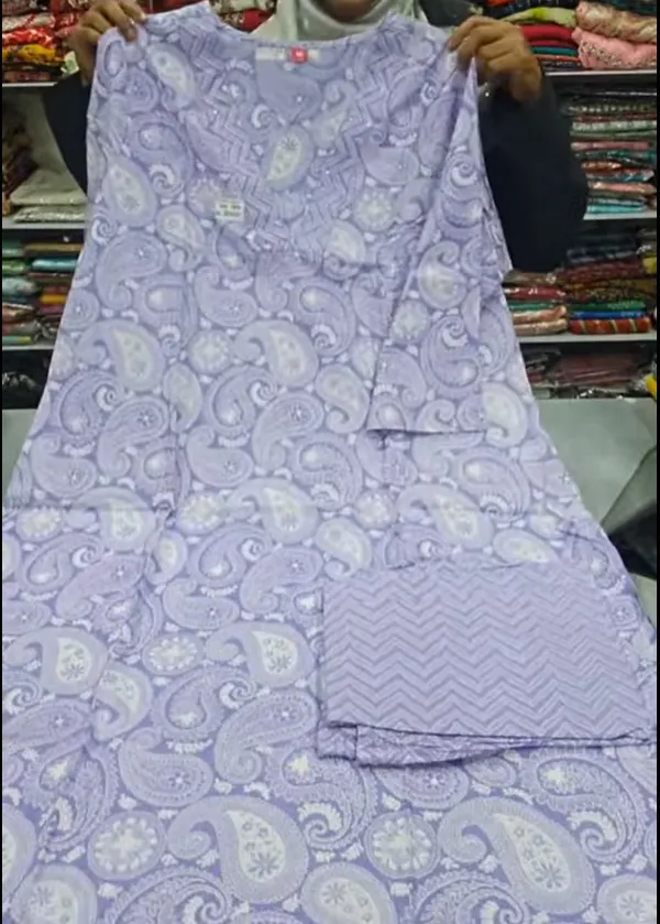 Pure Cotton Salwar Set Straight Pant & Dupatta | TS2550