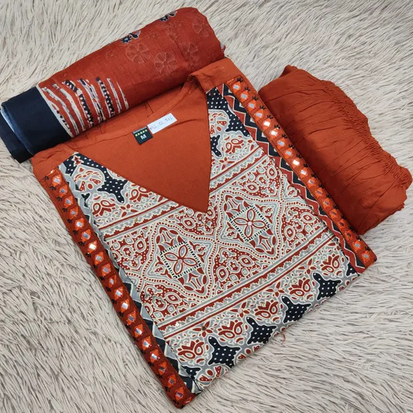 Top Bottom Dupatta Set | TS2938