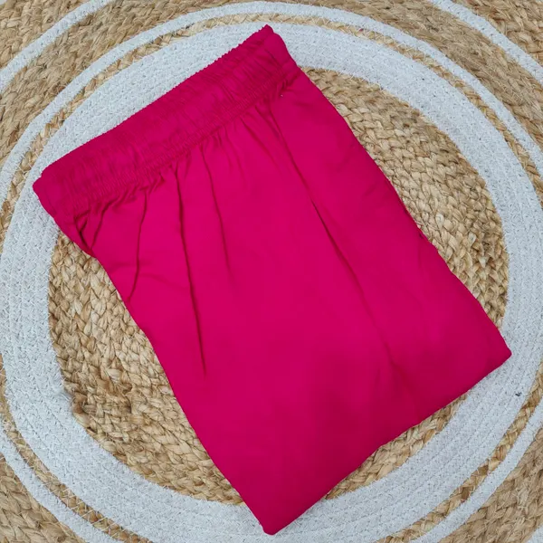 Straight Pants with Pocket & Rope (R.Pink) | 41 Length  | ST31