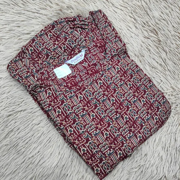 Premium Ajrak 60/60 Cotton Frock | AK1462