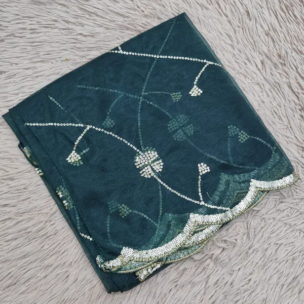 Heavy Tissue Net 2 mtr Dupatta With Sequence work | DS70