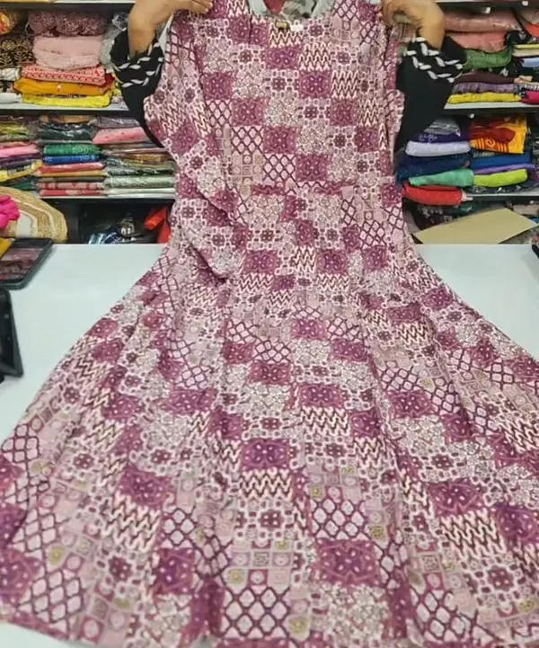 Premium 1st Quality Rayon Full Hand Anarkali | AK2216