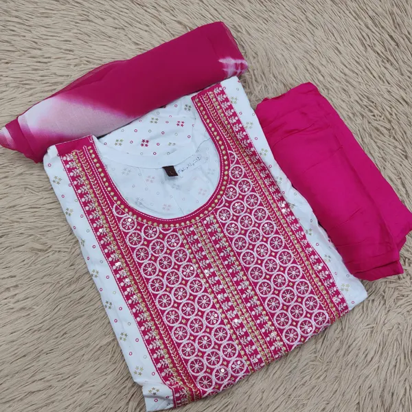 Vatican Silk Top Bottom Dupatta set Collection  | TS2326
