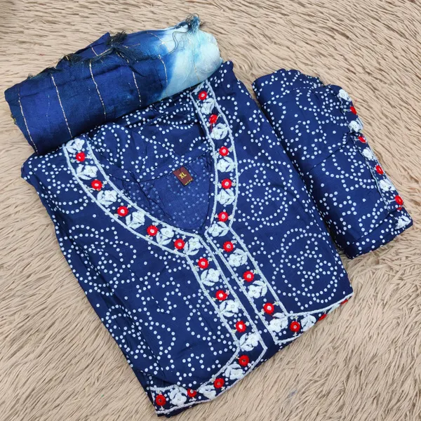 Nayra Cut Kurti with Bottom & Dupatta | TS1830