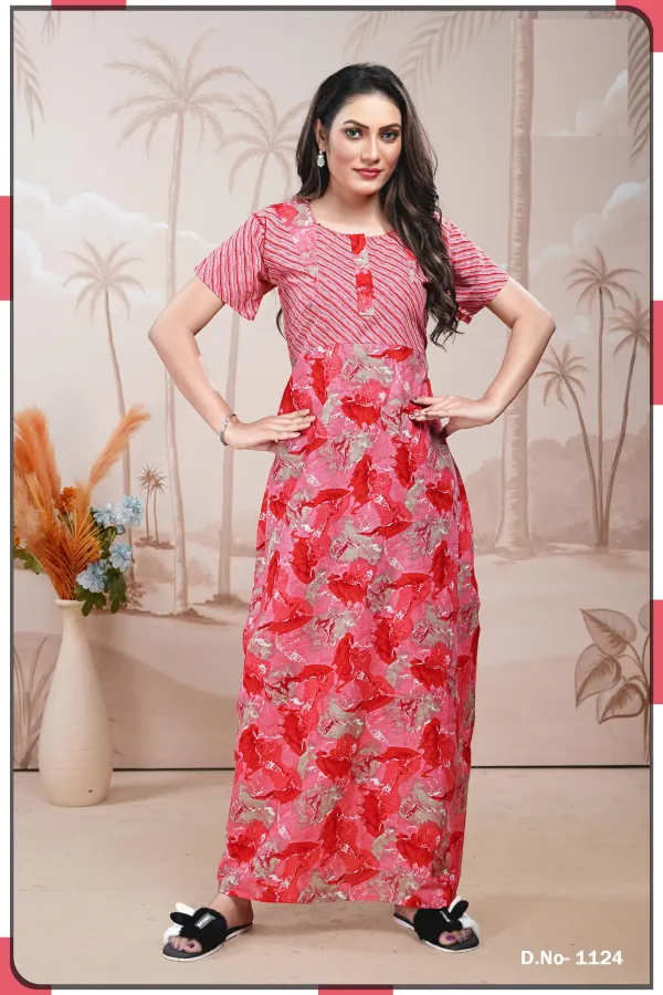 Premium Cotton Branded Nighty | BR24