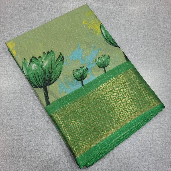 Soft Silk Saree with Zari Lines | SR165