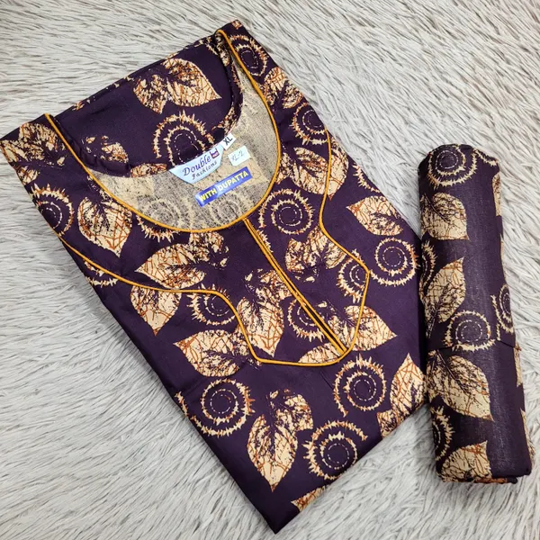 Premium Half Sleeve Shawl Nighty Set | NT3767