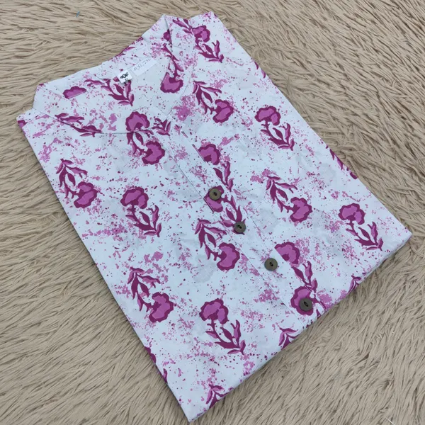 Rayon/ Cotton Stright Kurti with Side Cut | SD137