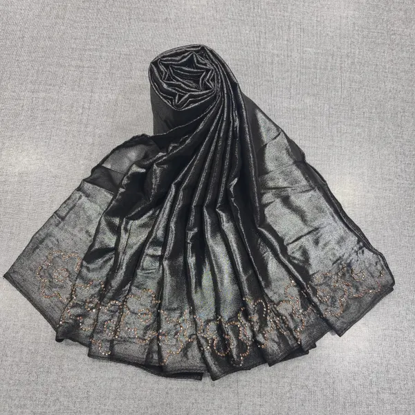 Imported Fabric Hijab with Jharkhand Stone Work | HJ57