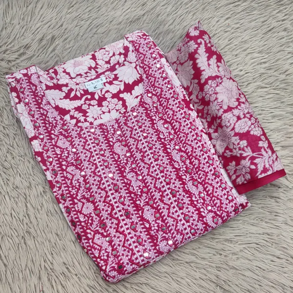 Anarkali Kurti with Dupatta Set | KS1158