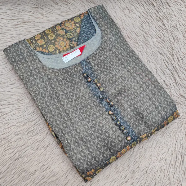 Silk Long Anarkali Kurti | AK1867