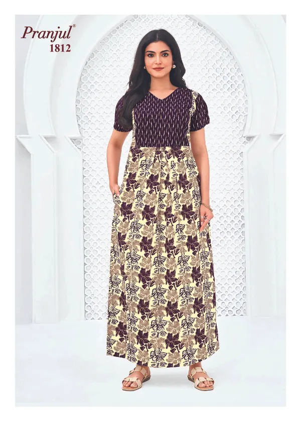 Pranjul Nighty Pure Cotton | PN1812