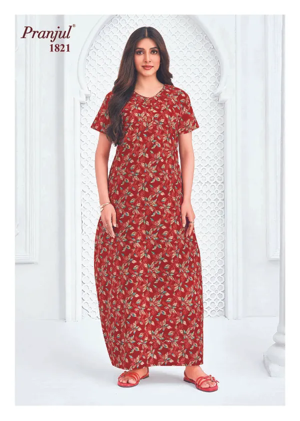 Pranjul Nighty Pure Cotton | PN1821