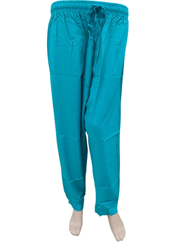 Rayon Straight Pant with Side Pocket & Drawstring | ST05