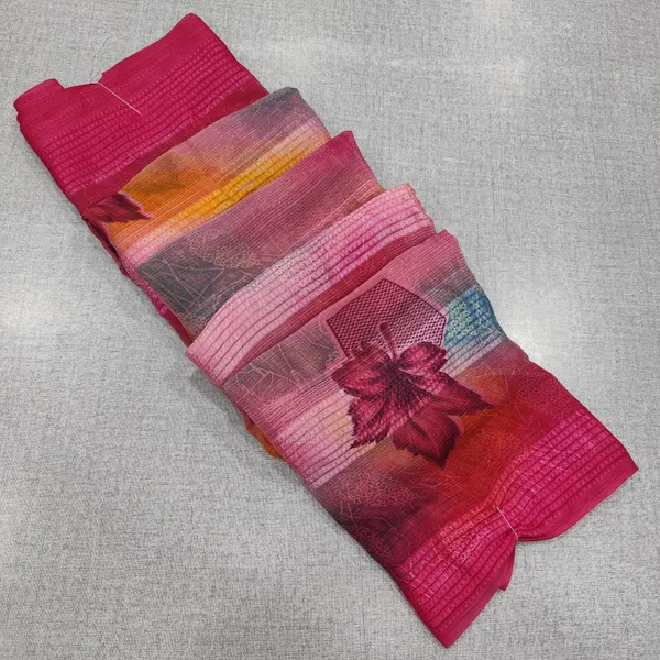 Premium Soft Multi colour Digital Chiffon Saree | SR94