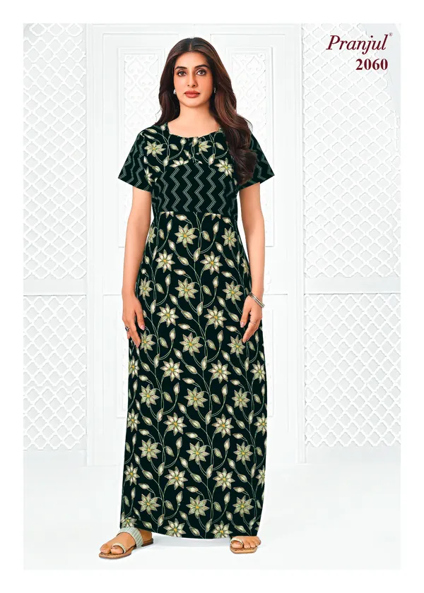 Pranjul Nighty Pure Cotton | PN2060