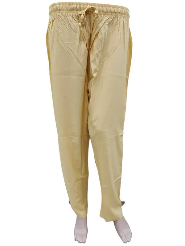 Rayon Straight Pant with Side Pocket & Drawstring | ST02