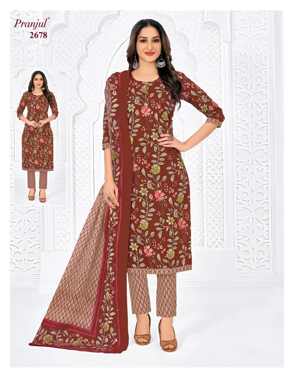 Pranjul Salwar Set with Straight Pant – Pure Cotton | SW2678