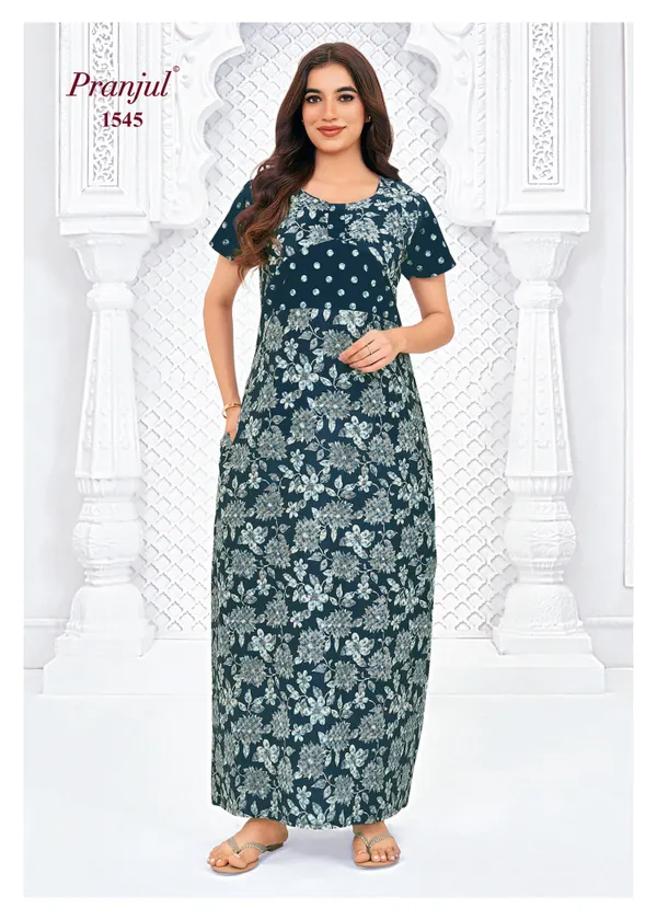 Pranjul Nighty Pure Cotton  | PN1545