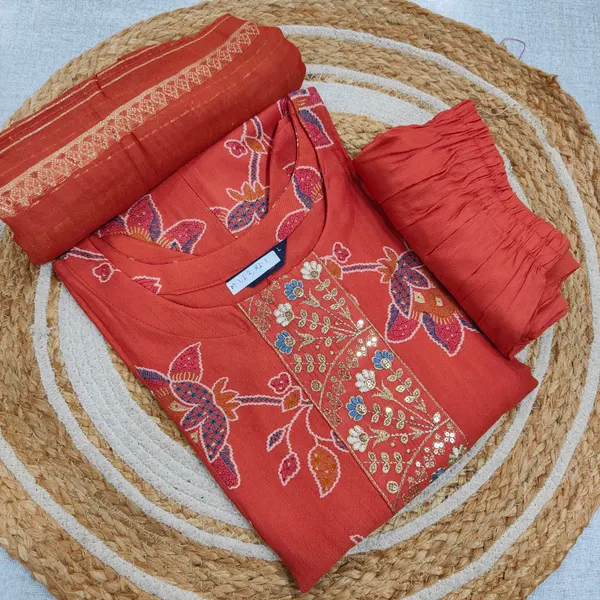 Premium Vatican Umbrella Top Bottom Dupatta | TS3669