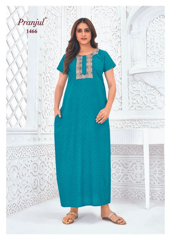 Pure Cotton Pranjul Nighty |PN1466