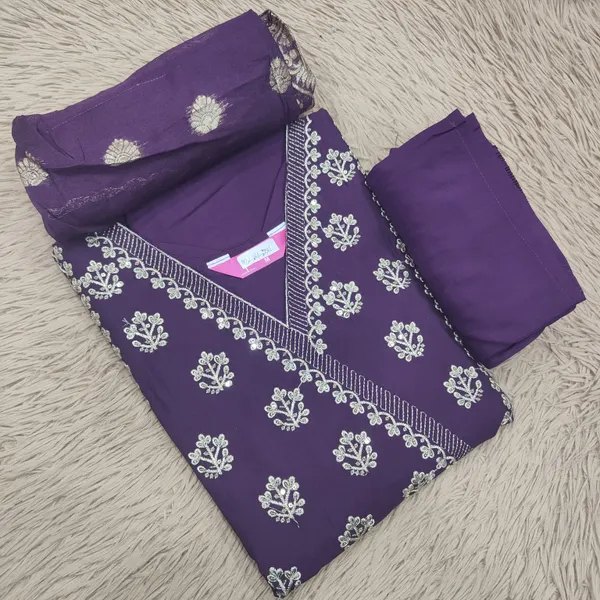 Premium Top Bottom Dupatta set | TS2357