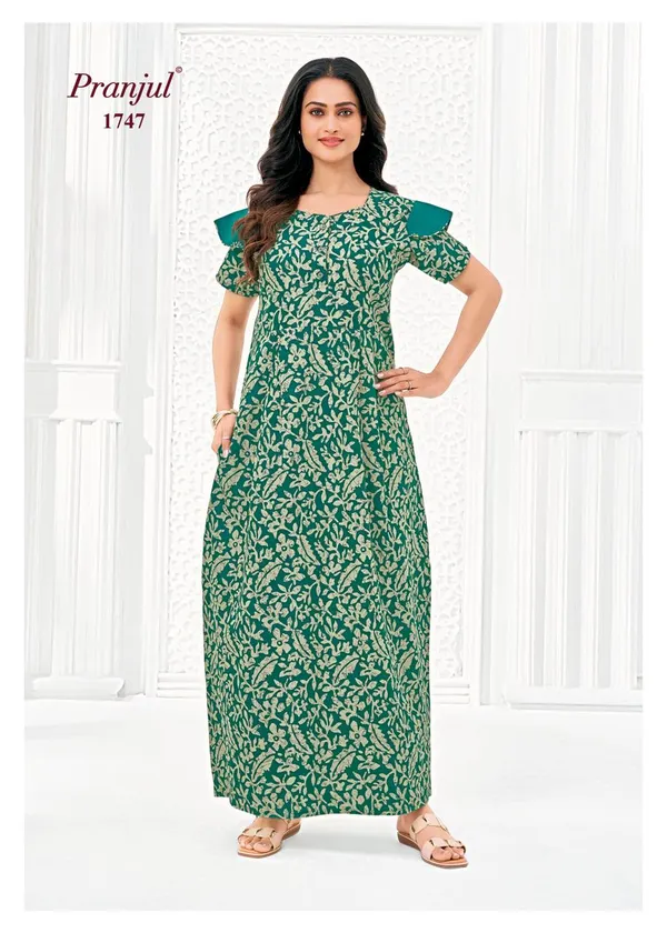 Pranjul Nighty Pure Cotton | PN1747