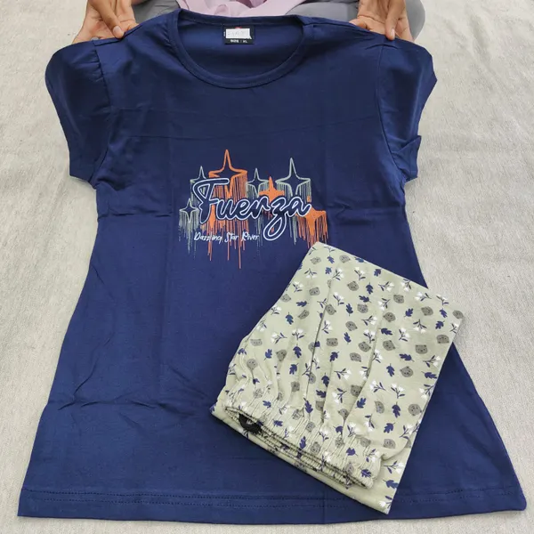 Premium Cotton Night Suit | NS390