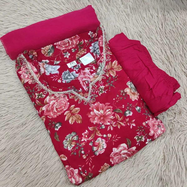 Premium Top Bottom Dupatta set | TS2353