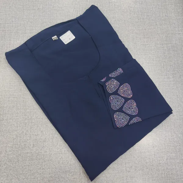 Premium Almas Burkha with Stone Work | BK48