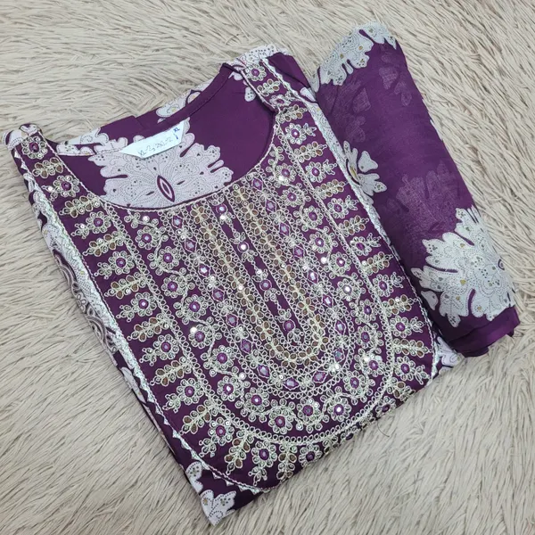 Rayon Anarkali Kurti with Dupatta set | KS990