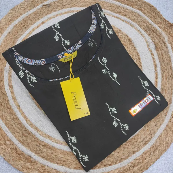 Pranjul Pure Cotton Straight Kurti | PK581