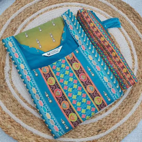 Muslin Karachi Style Straight Top with Dupatta | SK24
