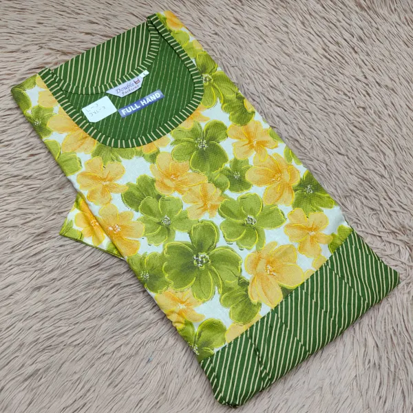 Full Hand Premium Frock Style Nighty } NT3103