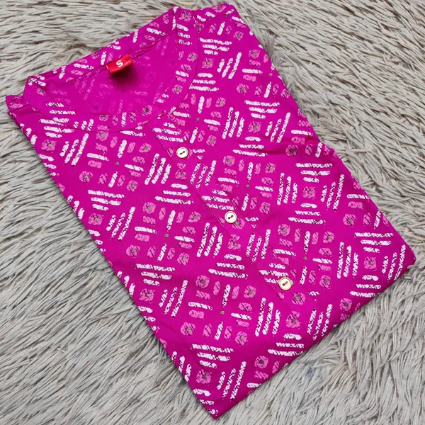 Premium Rayon Straight Kurti with Side Cut & Side Pockets |SD26