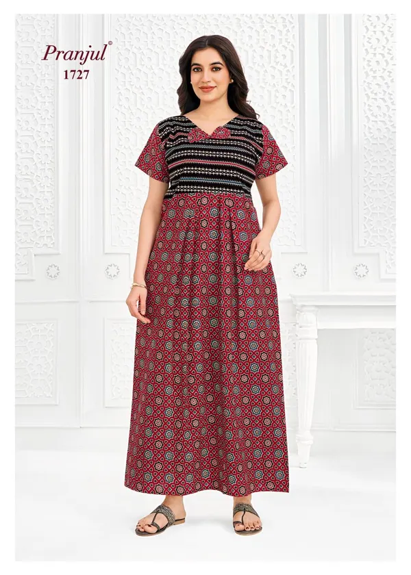 Pranjul Nighty Pure Cotton | PN1727