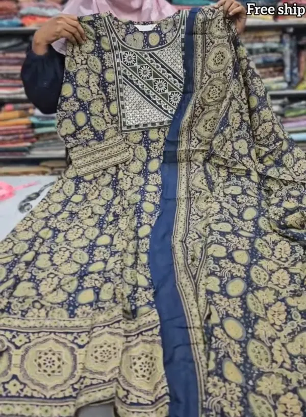 Kurti With Shawl | KS929