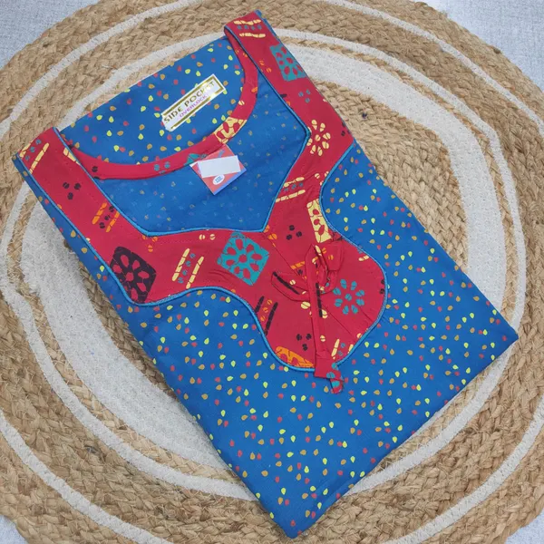 Premium Cotton 57 Inch Length Nighty | NT3937