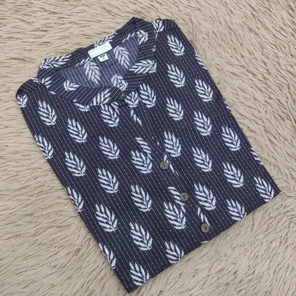 Rayon/ Cotton Stright Kurti with Side Cut | SD124