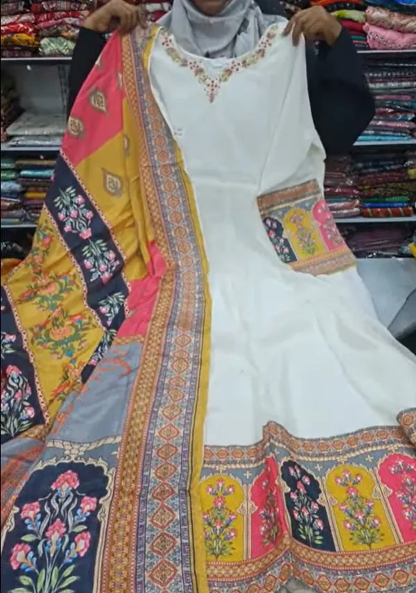Anarkali Kurti with Dupatta | KS1006