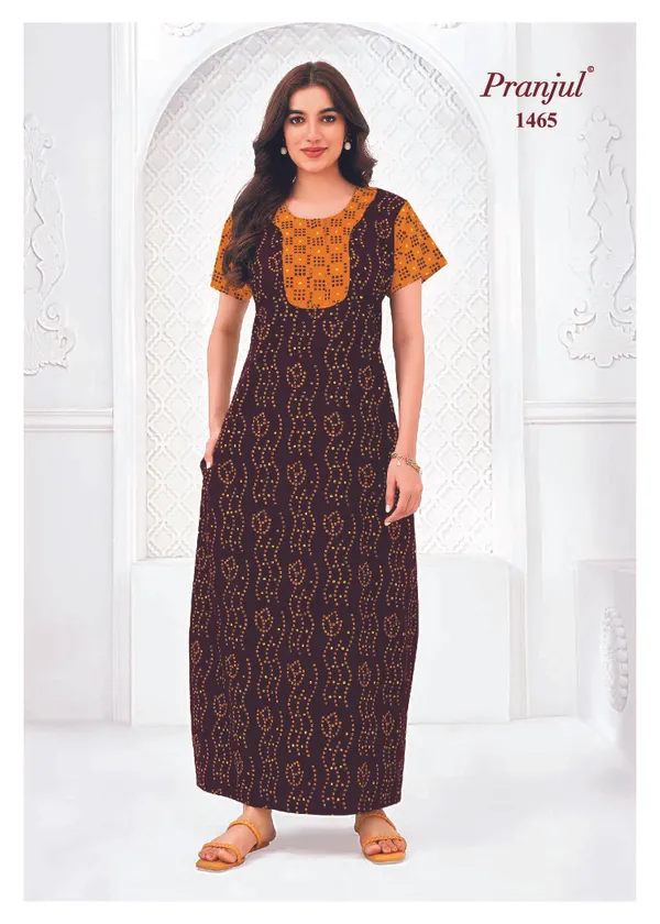 Pure Cotton Pranjul Nighty |PN1465