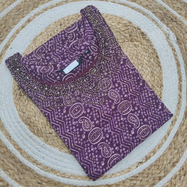 Anarkali Handwork Kurti | AK2150