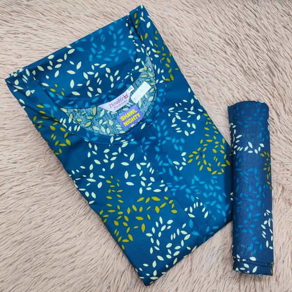 Shawl Nighty Premium Cotton | NT2486