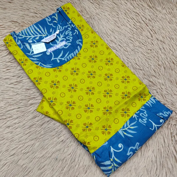 Full Hand Premium Frock Style Nighty } NT3101